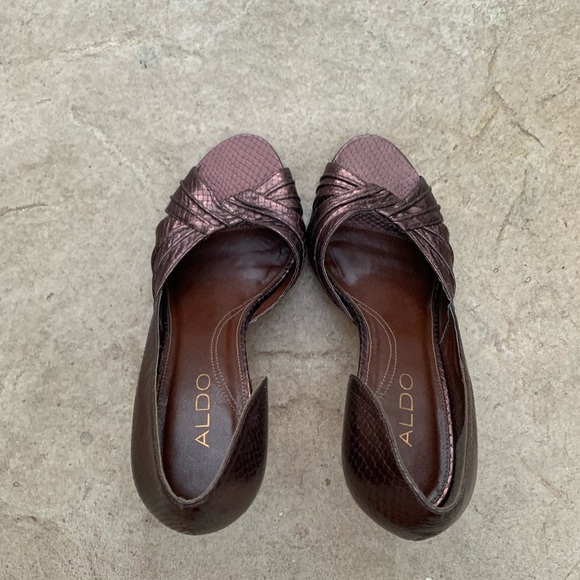 Chocolate peep toe heels - Picture 8 of 9